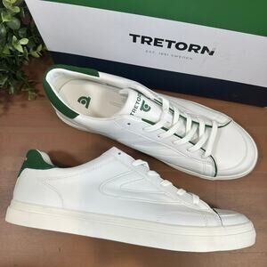 Tretorn Men's Swerve White Lace Up Sneakers Size 8.5